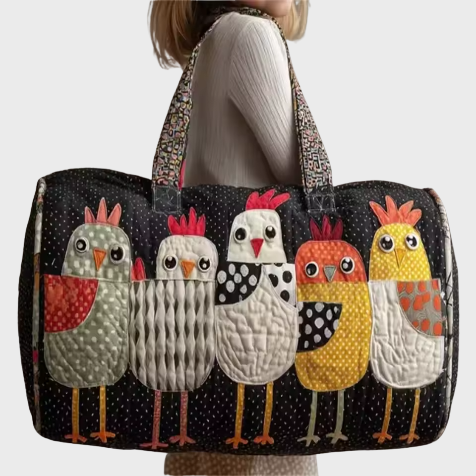 Colleen | Puha Weekender Táska – Kézzel Varrott, Tágas