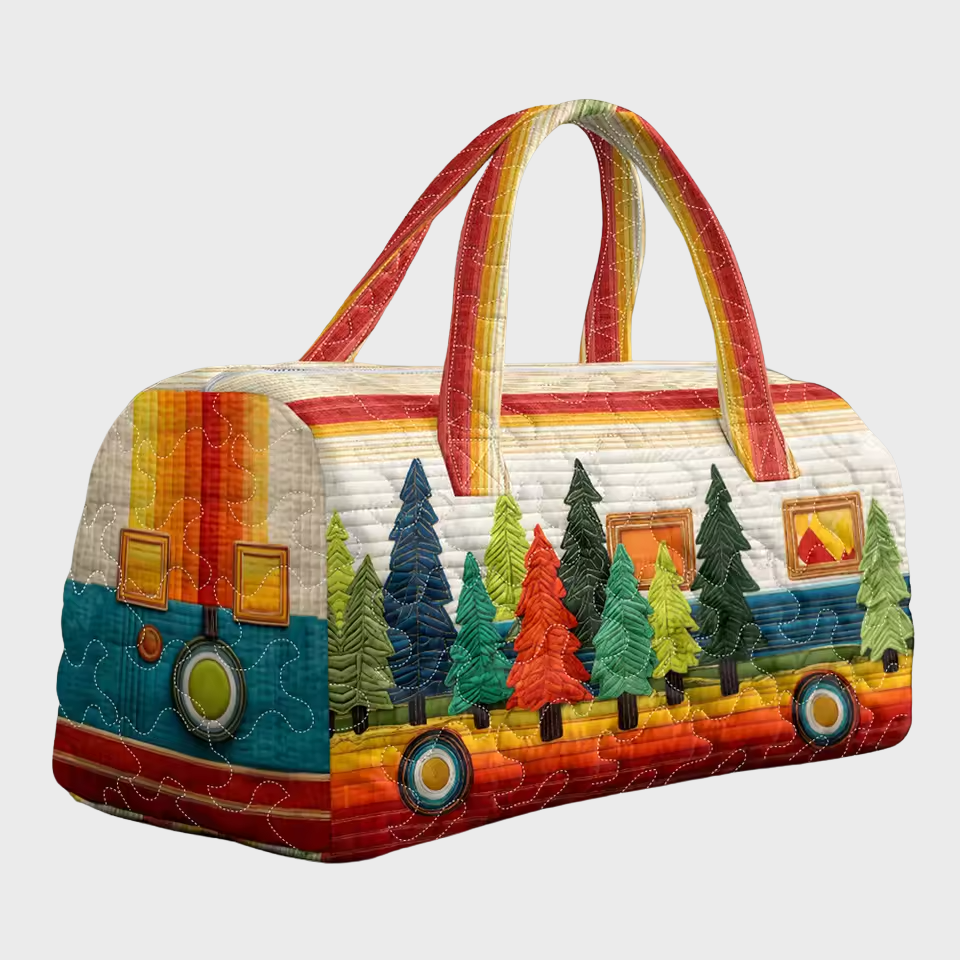 Mabel | Puha Weekender Táska – Kézzel Varrott, Tágas