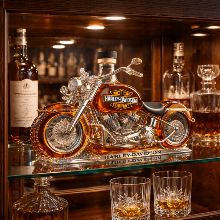 Harley Davidson Kiadás | Dekoratív Whisky Üveg – Különleges Ajándék