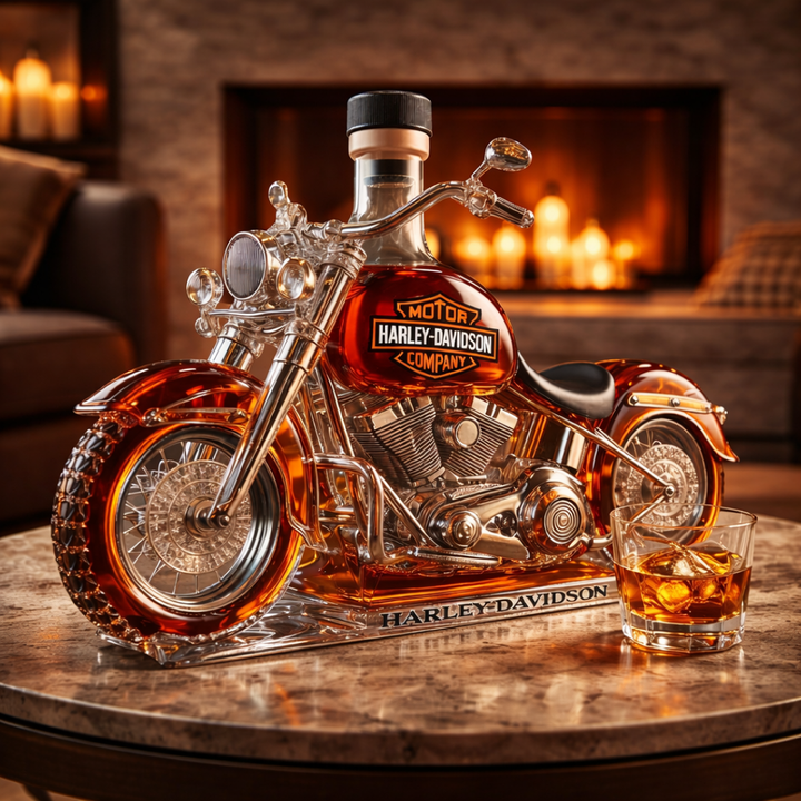 Harley Davidson Kiadás | Dekoratív Whisky Üveg – Különleges Ajándék