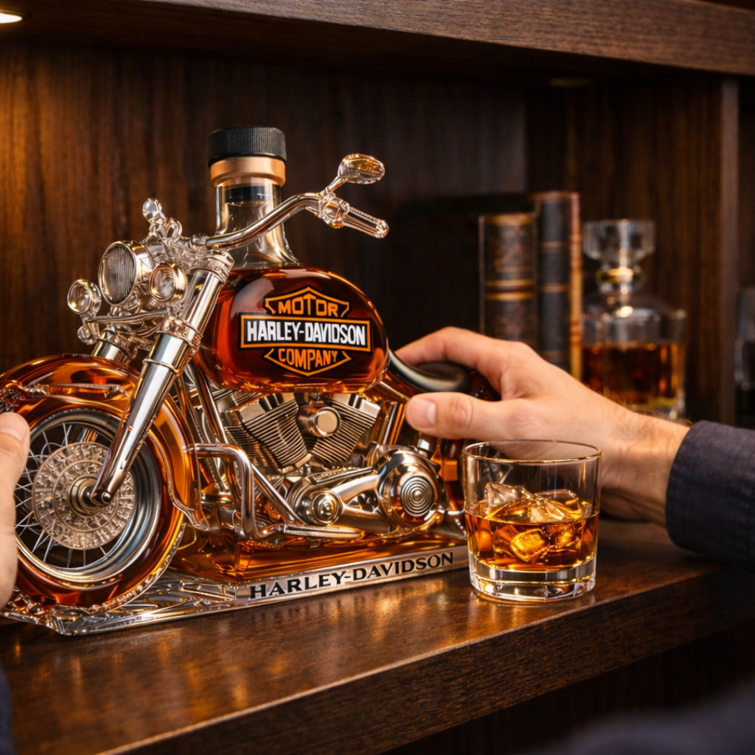 Harley Davidson Kiadás | Dekoratív Whisky Üveg – Különleges Ajándék