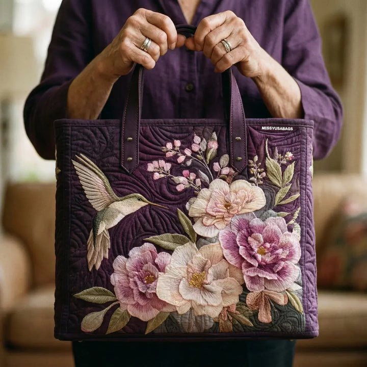 Kolibri és Orchideák | Kézzel Varrott Kézitáska