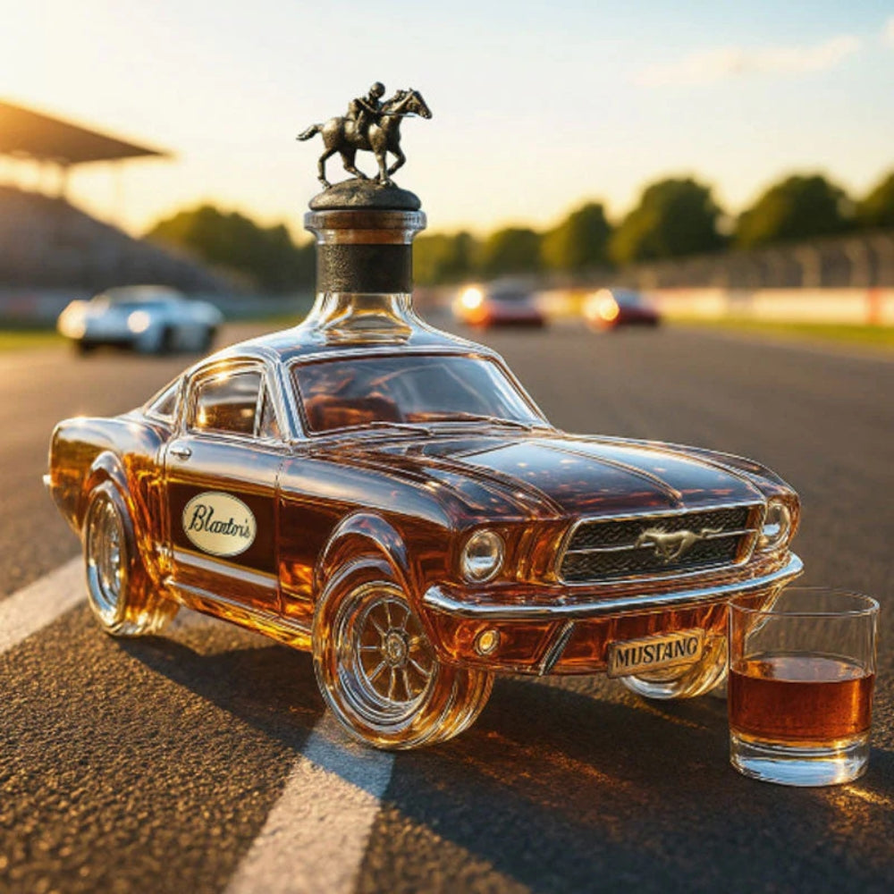 Mustang Kiadás | Dekoratív Whisky Üveg – Különleges Ajándék