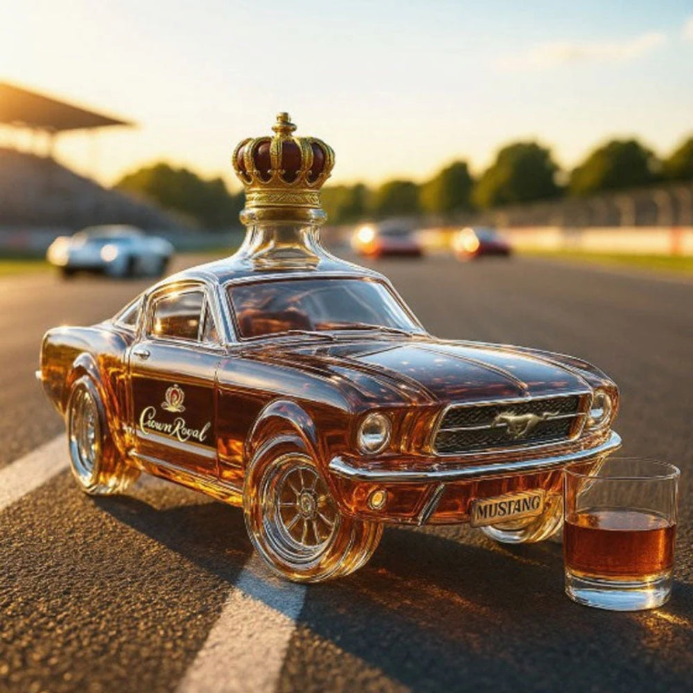 Mustang Kiadás | Dekoratív Whisky Üveg – Különleges Ajándék