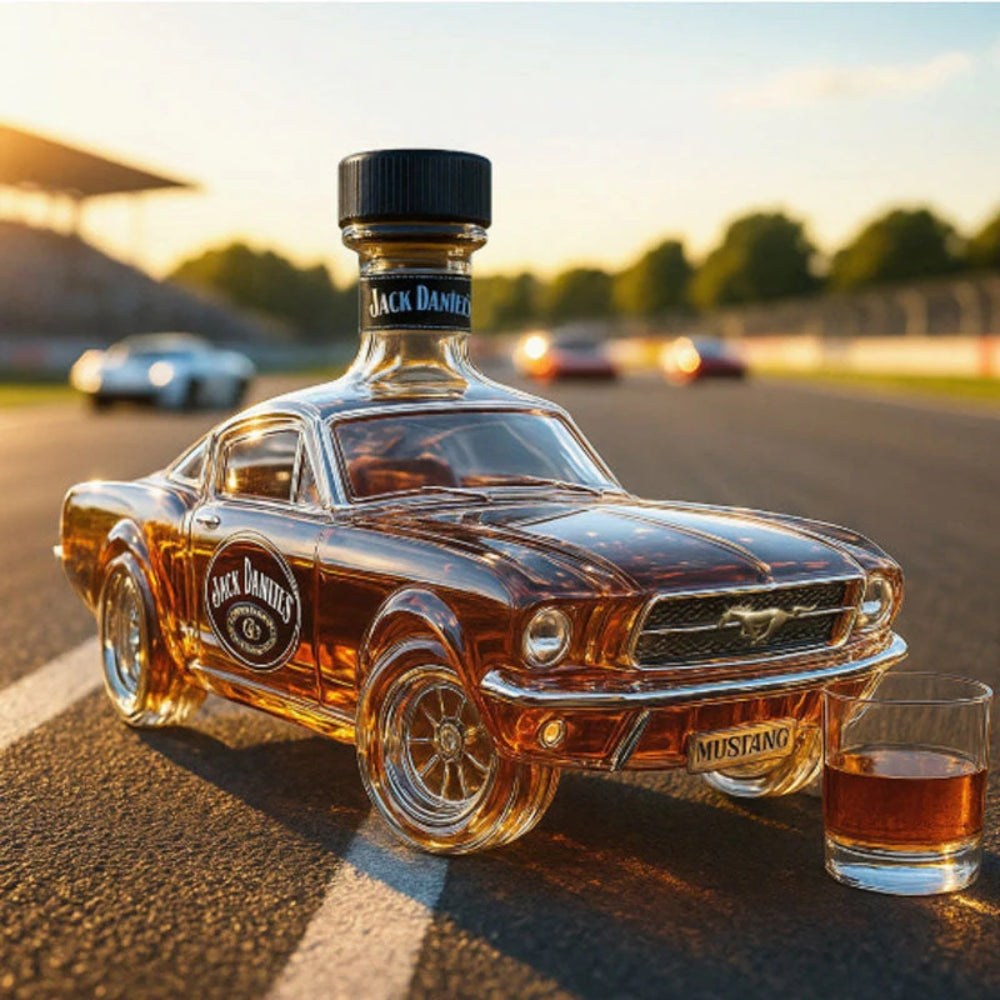 Mustang Kiadás | Dekoratív Whisky Üveg – Különleges Ajándék