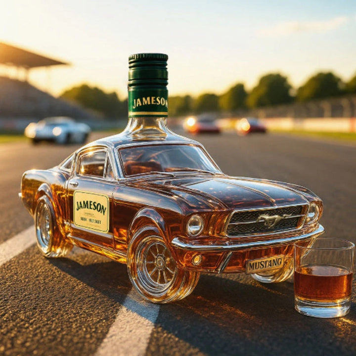 Mustang Kiadás | Dekoratív Whisky Üveg – Különleges Ajándék